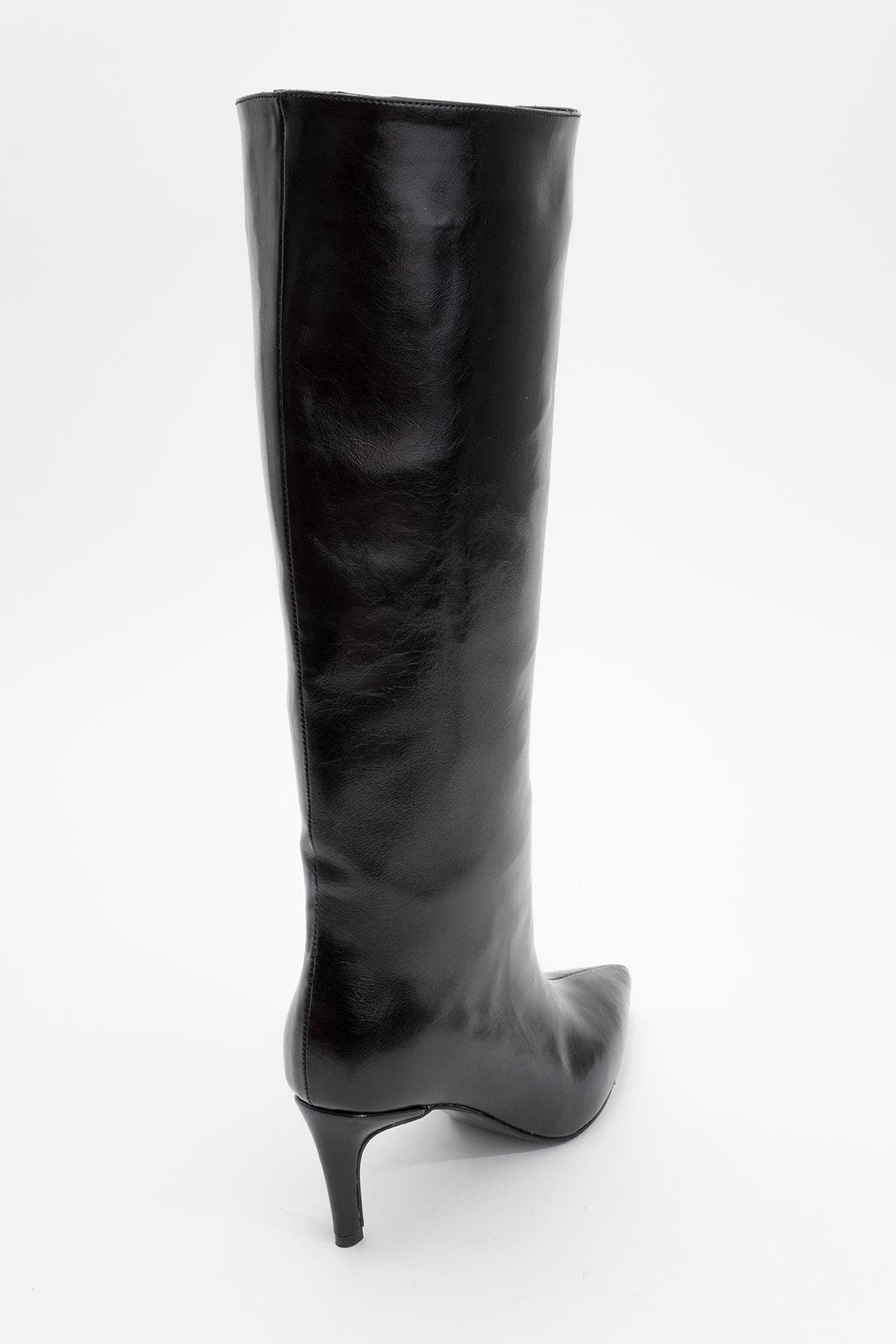 Cassandra High Heel Boot, Alternate, color, Black Faux Leather
