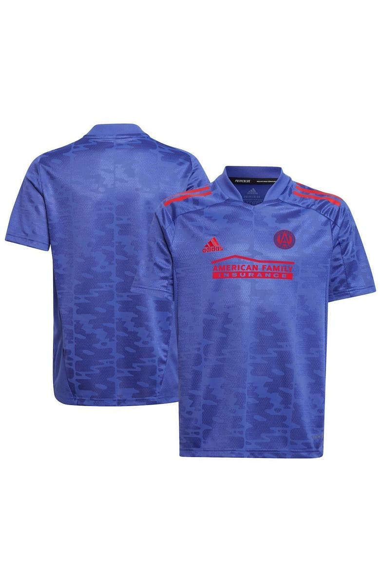 adidas Youth adidas Blue Atlanta United FC 2022 Primeblue Replica Jersey, Main, color, 