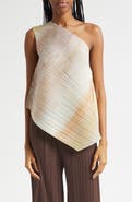 Issey Miyake Sea Bubble Pleated One-Shoulder Top