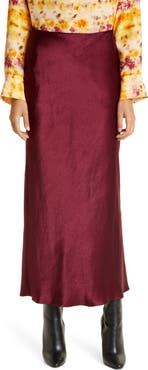 JASON WU Crinkle Satin Slip Skirt