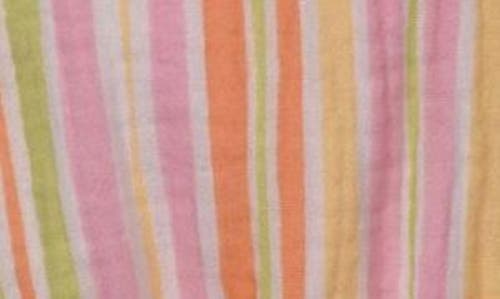 Iris & Ivy Kids' Seersucker Stripe Dress In Peach Multi