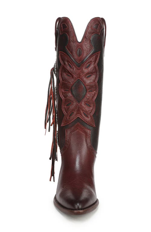Sam Edelman Rhett Western Boot In Burgundy