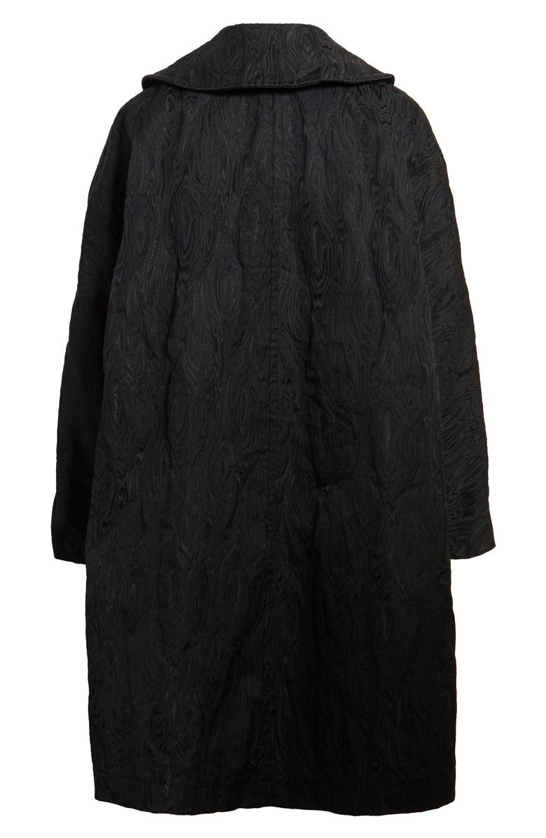 Comme des Garçons Moiré Pattern Jacquard Double Breasted Coat, Alternate, color,