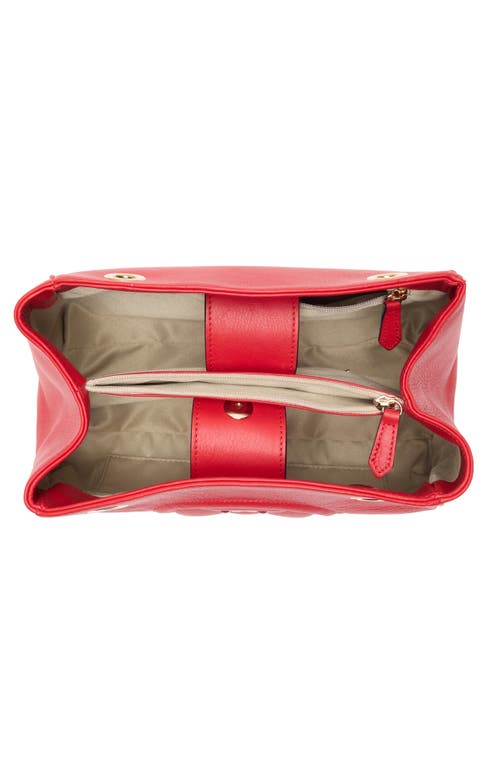 Valentino By Mario Valentino Angelina Signature Leather Shoulder Bag In Red