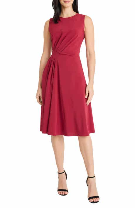 Maggy London Draped Midi Dress