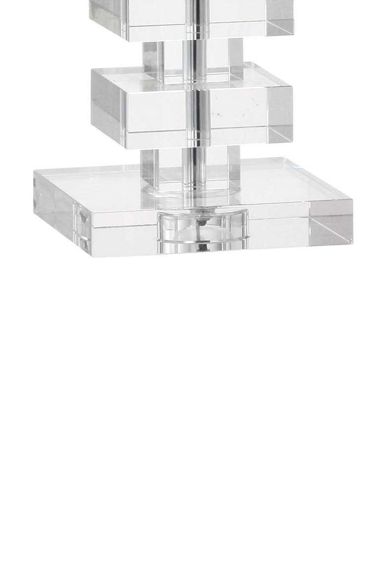 June 28" Crystal LED Table Lamp, Clear, Alternate, color, Clear