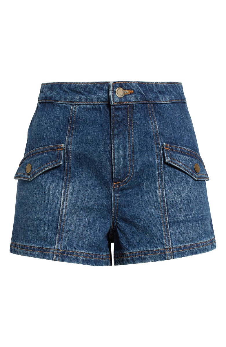 Ramy Brook Nova Denim Shorts, Alternate, color, 