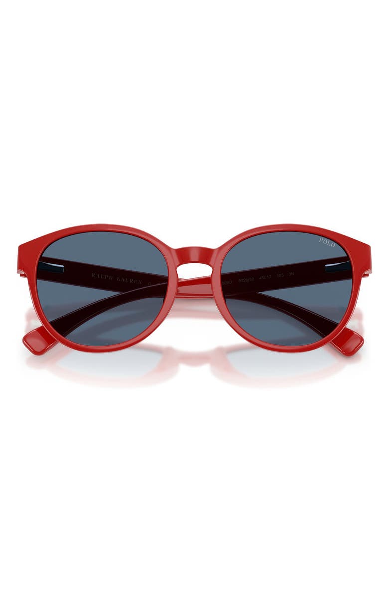 Polo Ralph Lauren Kids' 48mm Phantos Sunglasses, Alternate, color, Shiny Red / Dark Blue