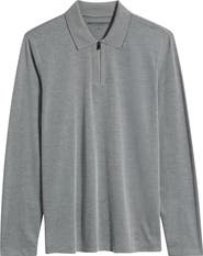 Johnston & Murphy Cochran Long Sleeve Zip Polo