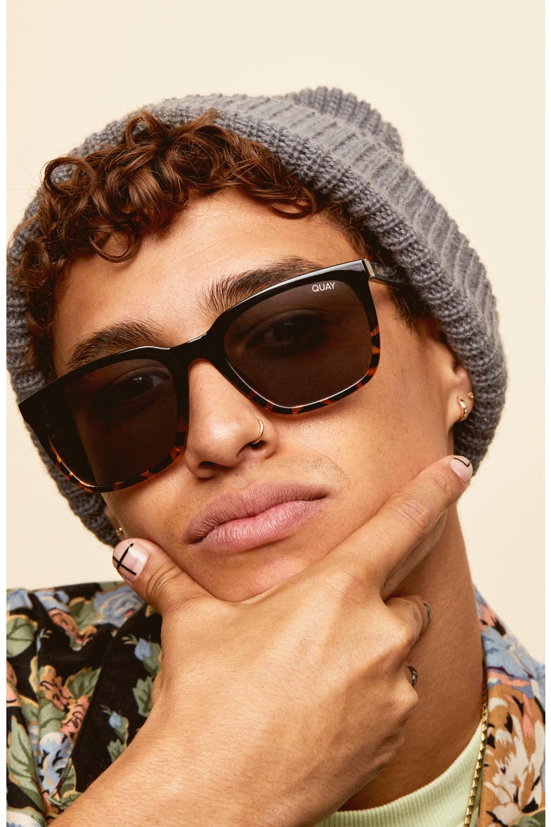 Australia Legacy 55mm Sunglasses, Alternate, color, BLACK/ TORT/ SMOKE