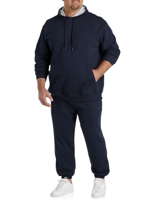 Champion Big & Tall Elasticized-hem Sweatpants In Navy