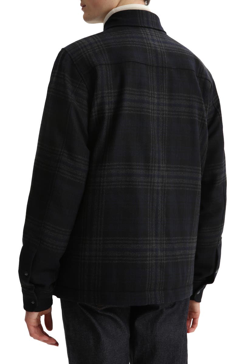 Woolrich Quilted Down Check Overshirt, Alternate, color, 