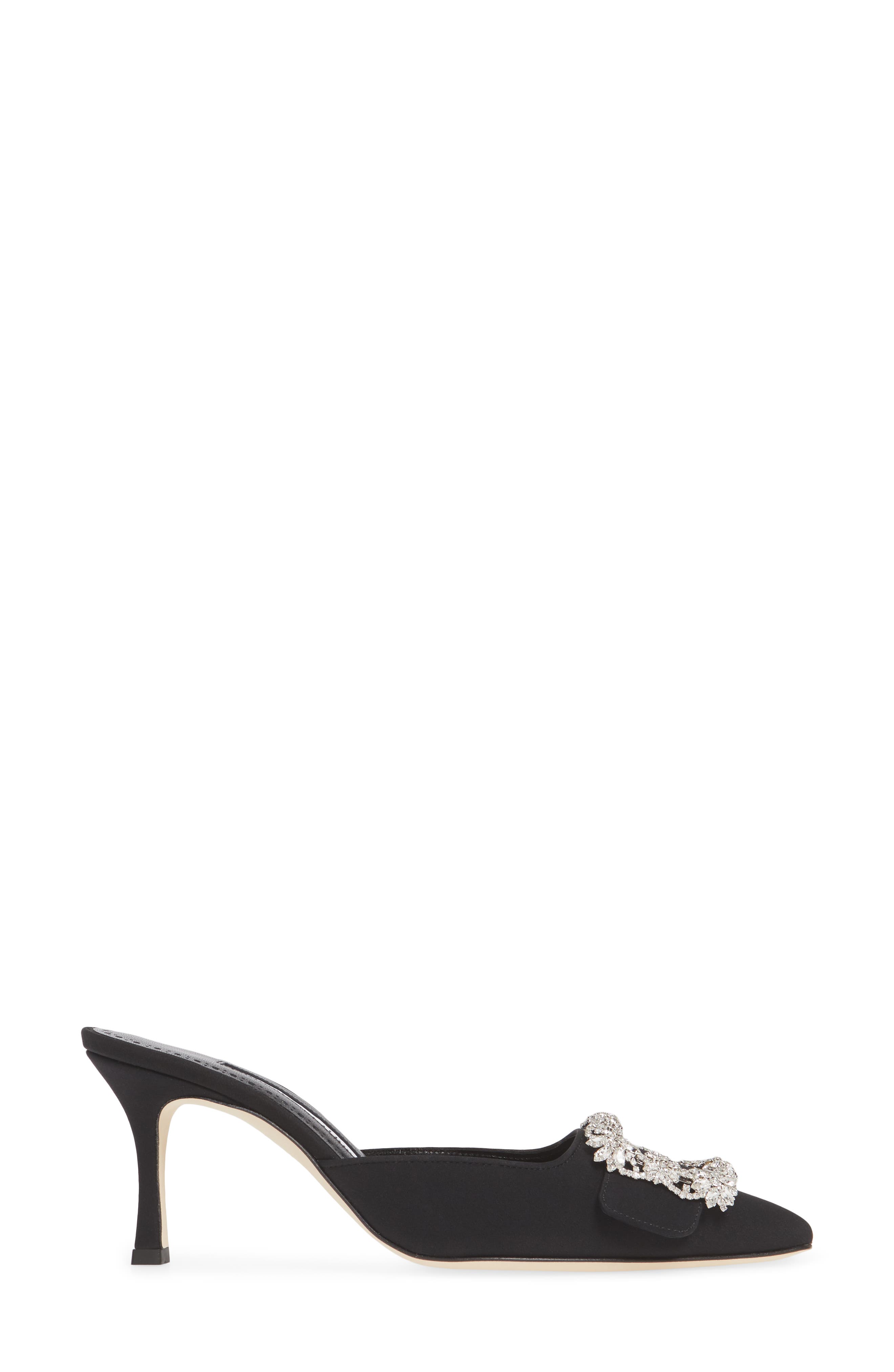 Manolo Blahnik Maysale Buckle Pointed Toe Mule, Alternate, color, 