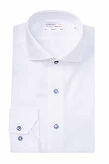 Diagonal Twill Trim Fit Dress Shirt