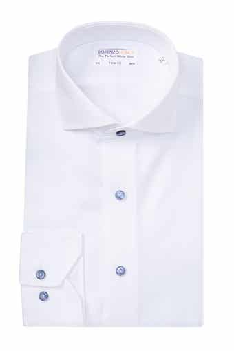 Diagonal Twill Trim Fit Dress Shirt