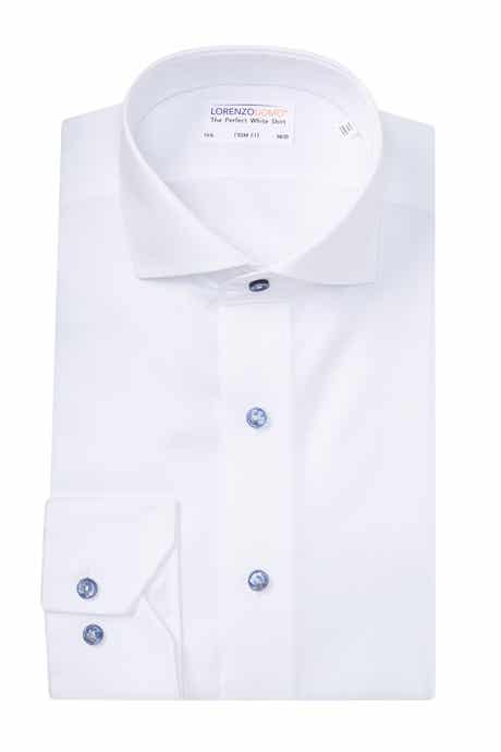 Diagonal Twill Trim Fit Dress Shirt