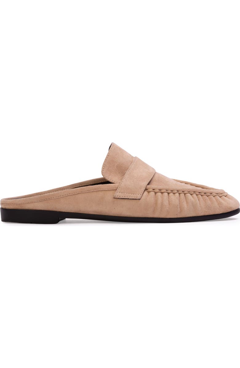 BLACK SUEDE STUDIO Gabby Mule Loafer, Main, color, Tan Suede