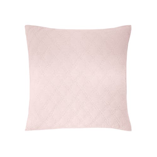 Elisabeth York 26" X 26" Sutton Rosewood Cotton Euro Sham In Pink