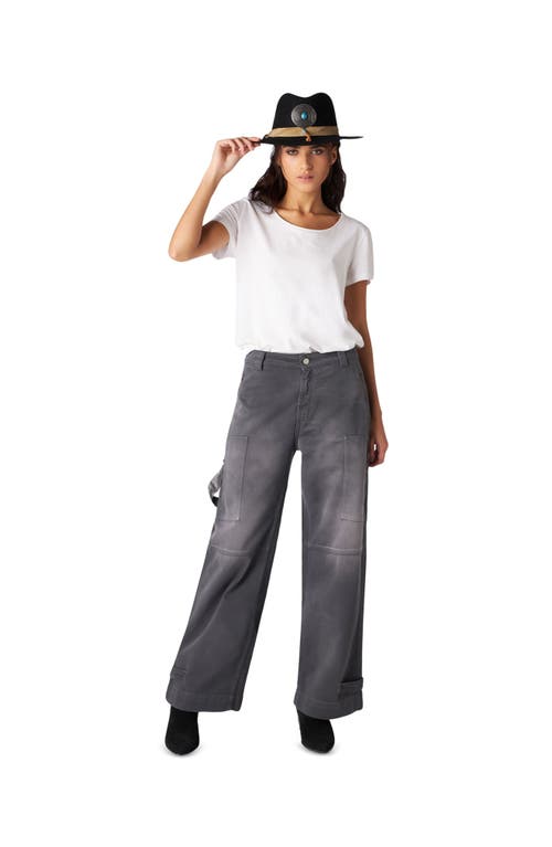 Fortela Juniat Cargo Twill Cotton Trousers In Gray