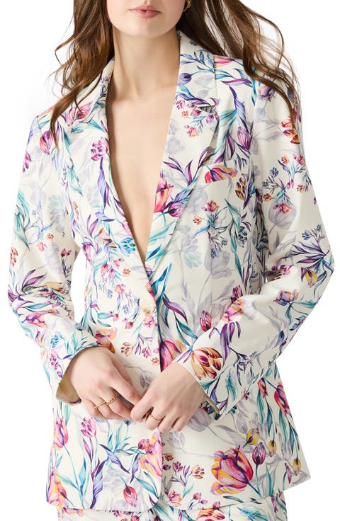 Destiny Floral Cotton Blazer