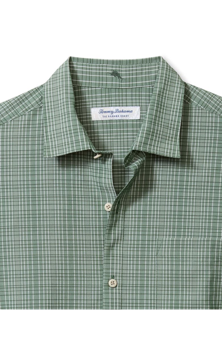 Tommy Bahama Bahama Coast Tidal Check IslandZone<sup>®</sup> Button-Up Shirt, Alternate, color, Green Meadow