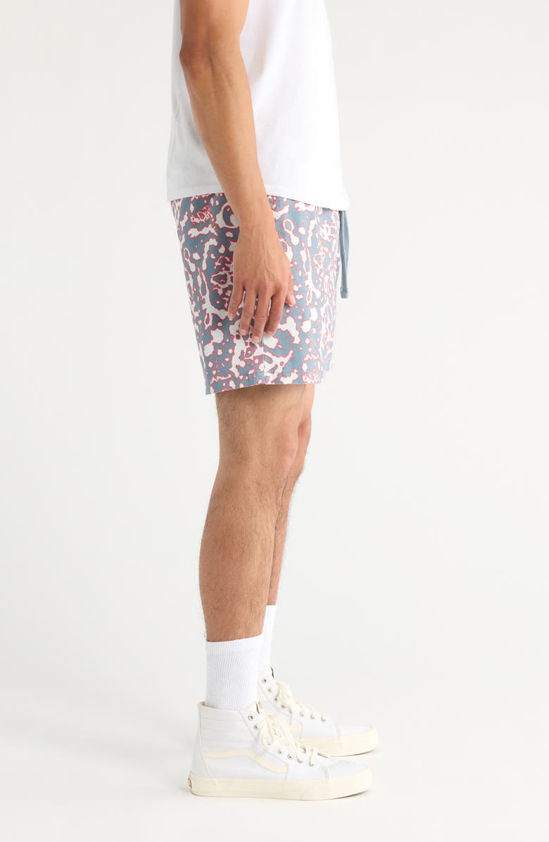 Vans Ashford Abstract Print Stretch Cotton Shorts, Alternate, color, 
