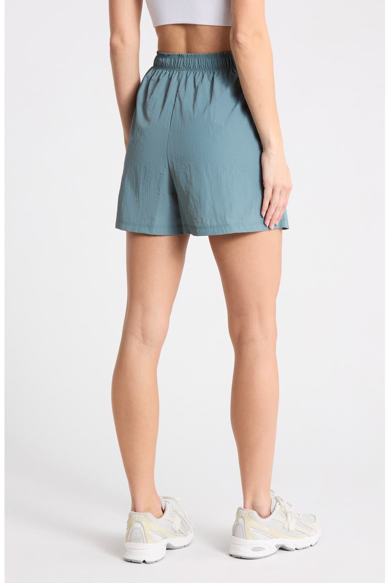 Breakaway Crinkled Long Shorts, Alternate, color, BLUE GOBLIN