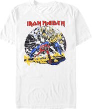 Iron Maiden Men's Iron Maiden Retro the Number of the Beast  Graphic T-Shirt