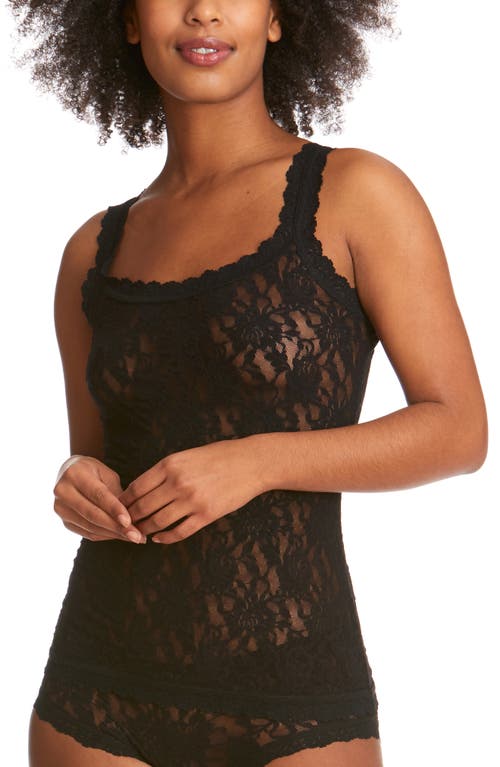 Hanky Panky Signature Lace Classic Camisole In Black In Black