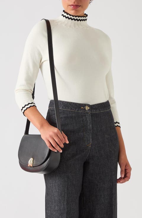 Ethel Contrast Detail Cotton Blend Sweater