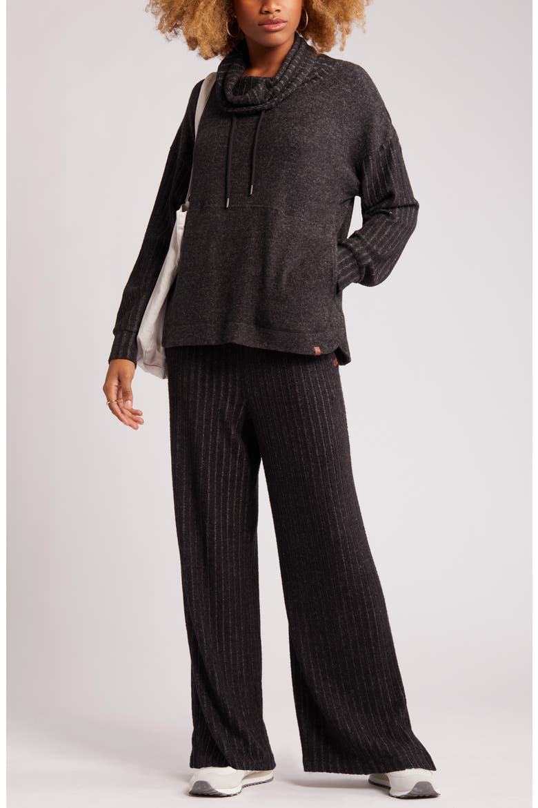 Cosy II Straight Leg Pants, Main, color, BLACK