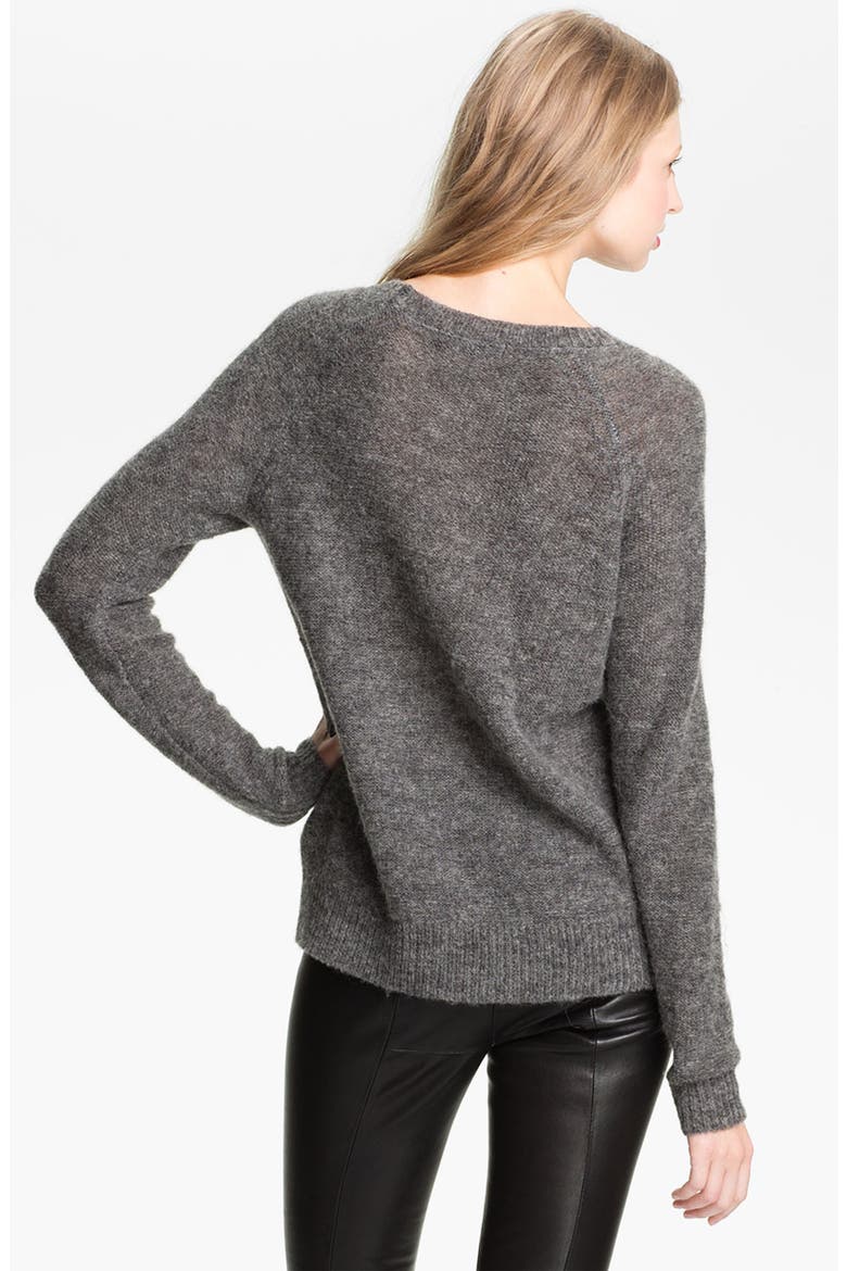 Intarsia Knit Sweater, Alternate, color, CHARCOAL/ BLACK