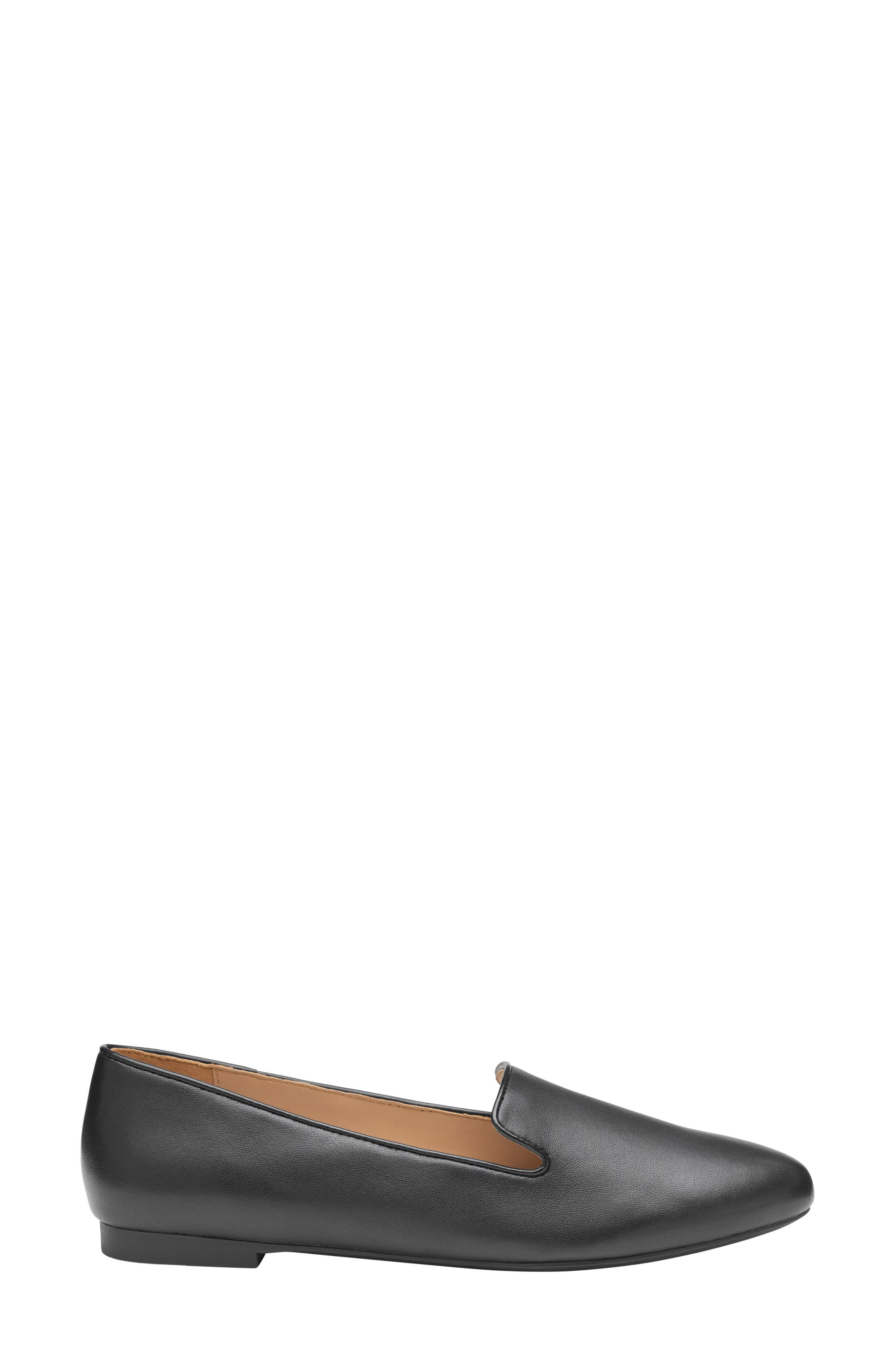 Delanie Loafer, Alternate, color, BLACK GLOVE LEATHER