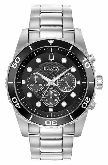 BULOVA Bracelet Strap Chronograph Watch, 43mm