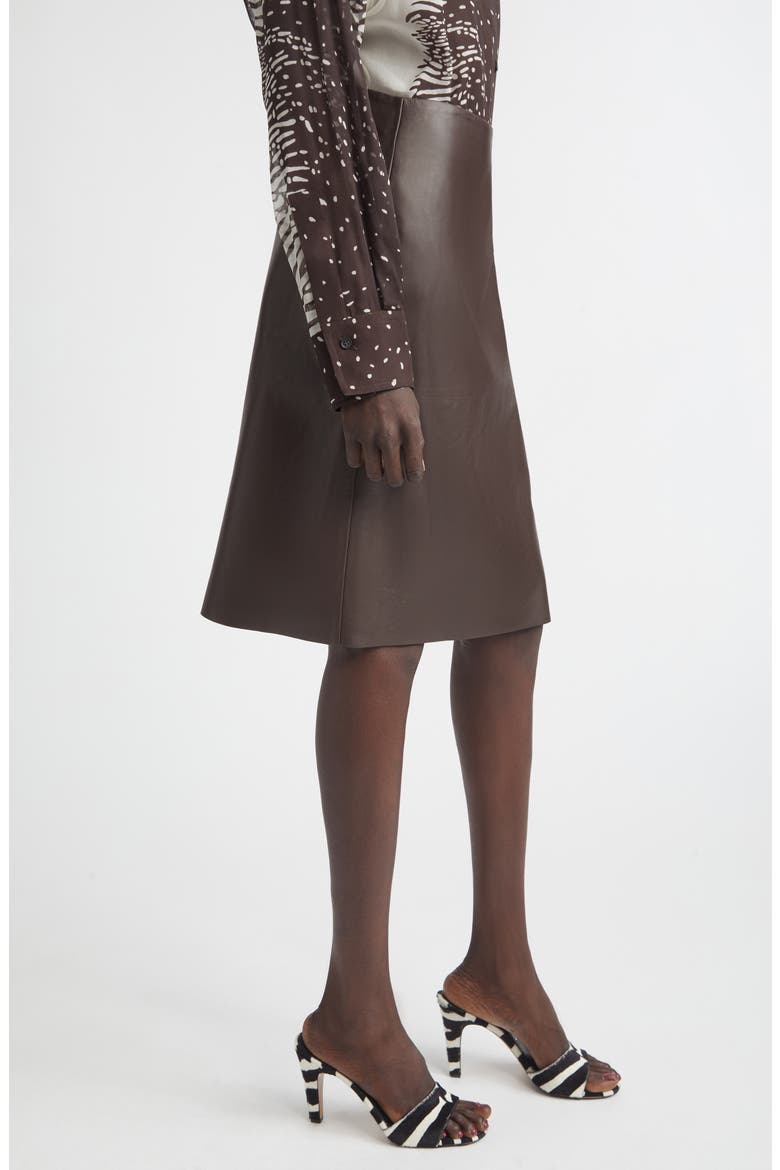 Leather Pencil Skirt, Alternate, color, EXPRESSO
