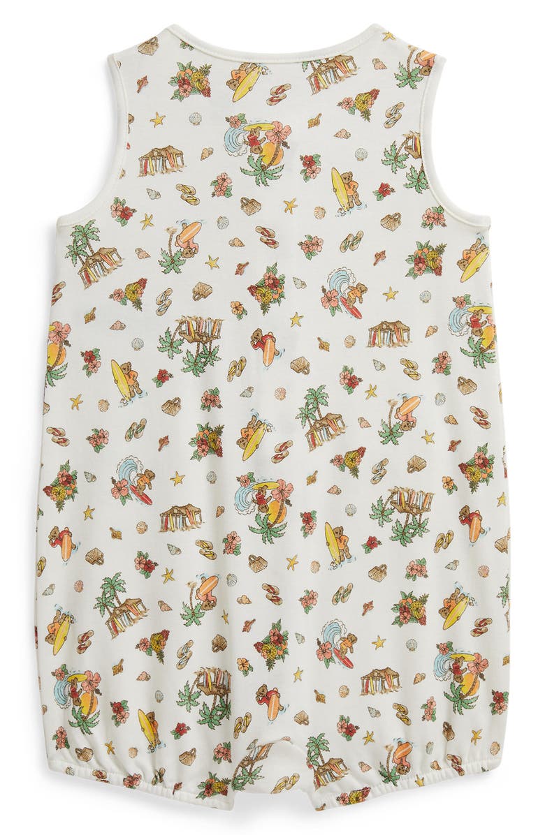 Ralph Lauren Surf Sleeveless Bubble Romper, Alternate, color, Bearadise