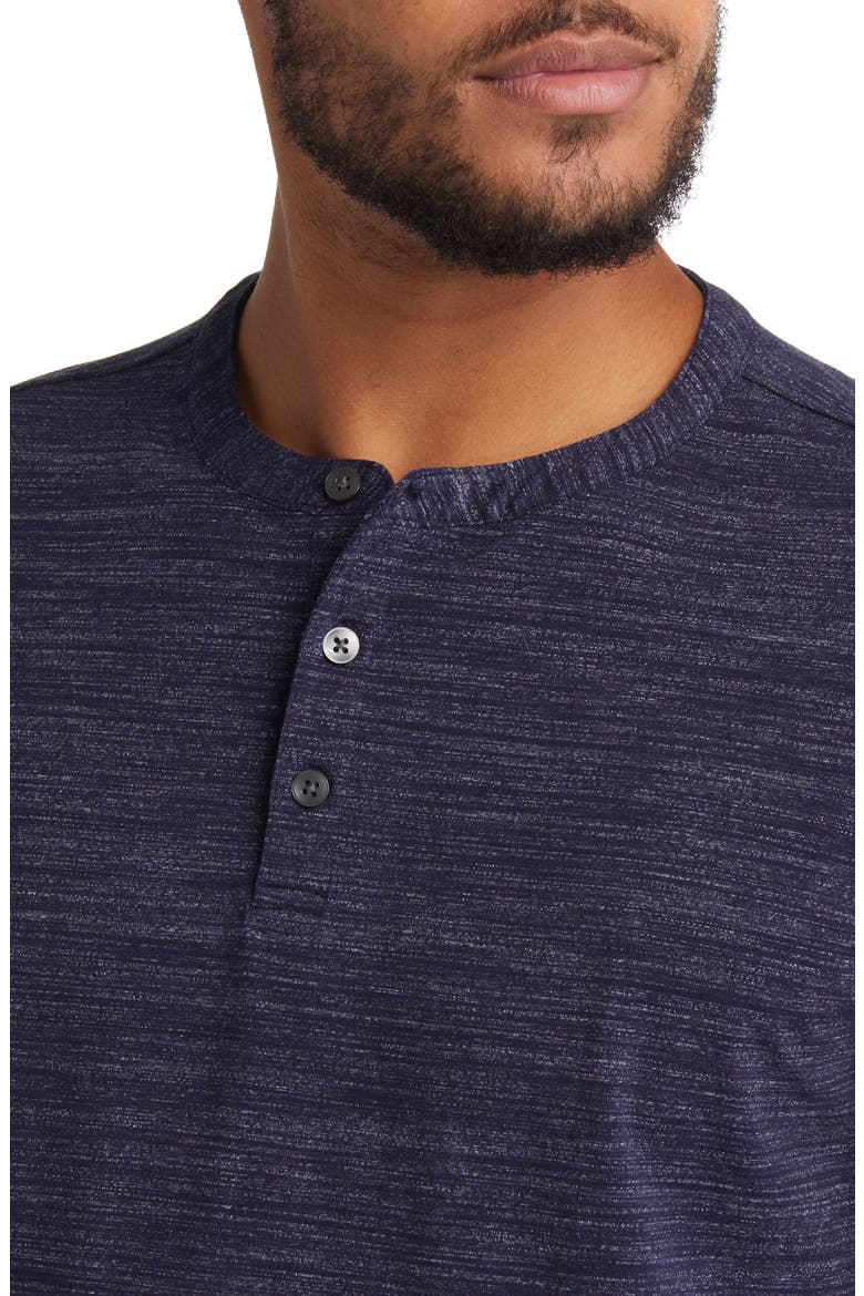 Laslow Long Sleeve Slub Jersey Henley, Alternate, color, NAVY