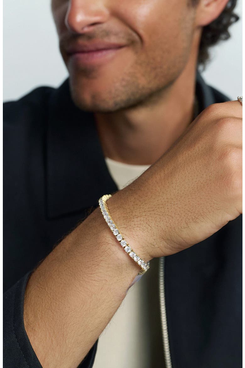 Tennis Bracelet, Alternate, color, Gold