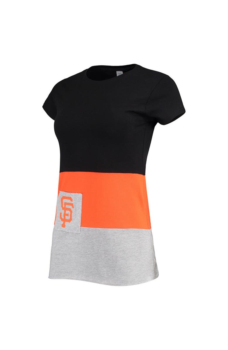 REFRIED APPAREL Women's Refried Apparel Black San Francisco Giants Sustainable Fitted T-Shirt, Alternate, color, 