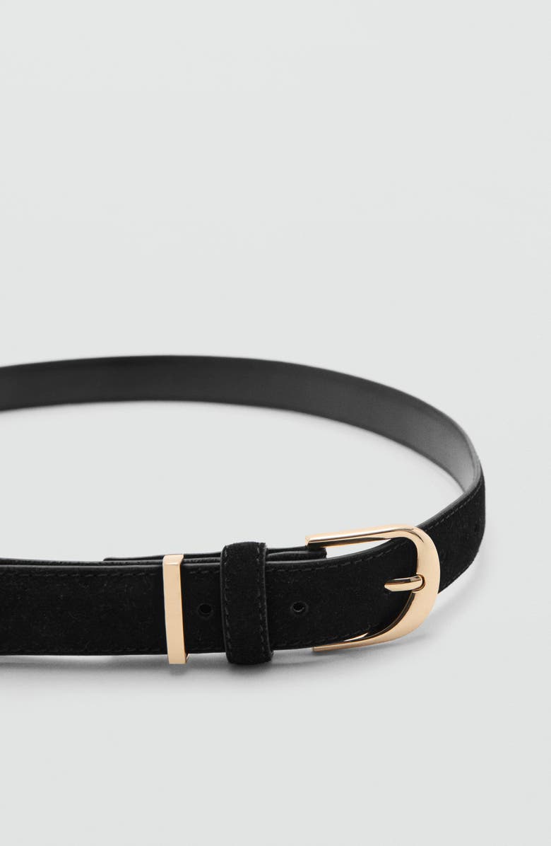 MANGO Leather Belt, Alternate, color, 