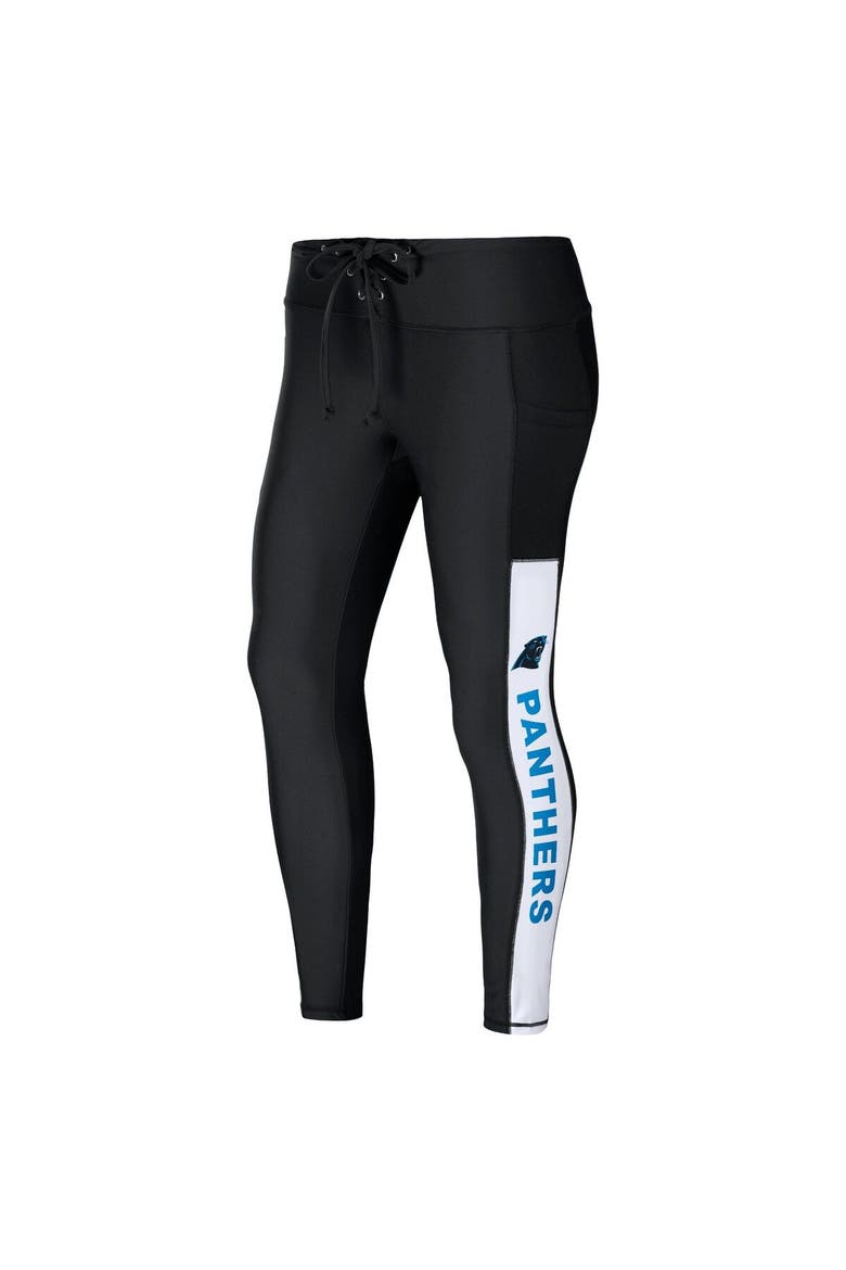 Women's WEAR by Erin Andrews Black Carolina Panthers Leggings, Alternate, color, Black