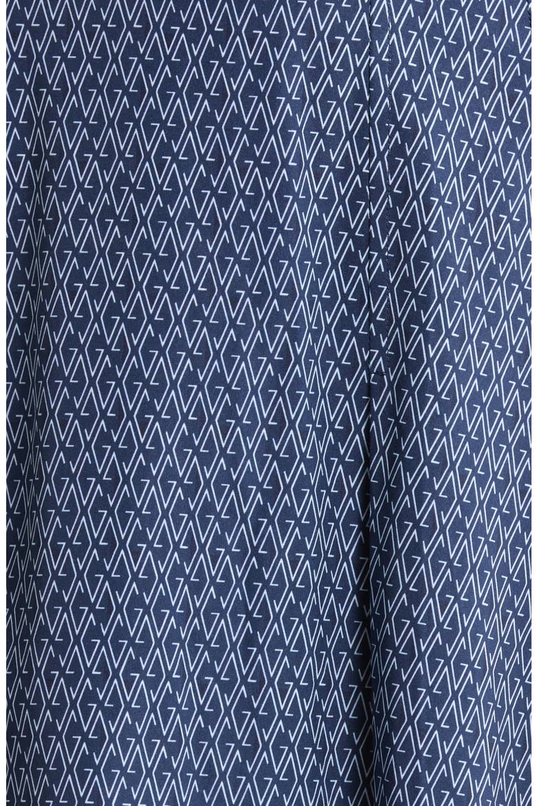 Ashe Print Pleated Performance Skirt, Alternate, color, MALTESE BLUE