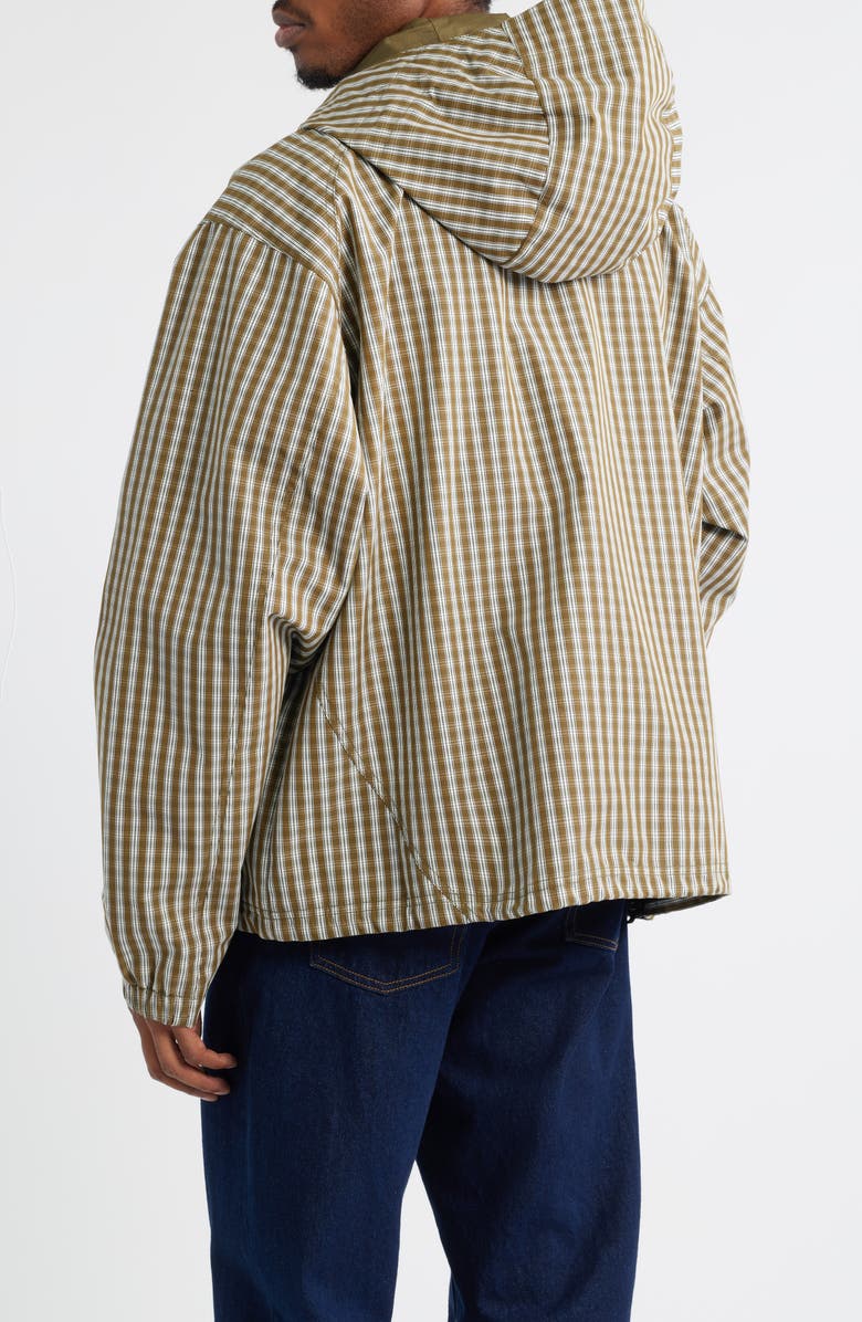 Obey Vista Oversize Plaid Hooded Canvas Jacket, Alternate, color, 