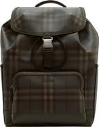 Burberry City Check Clip Backpack