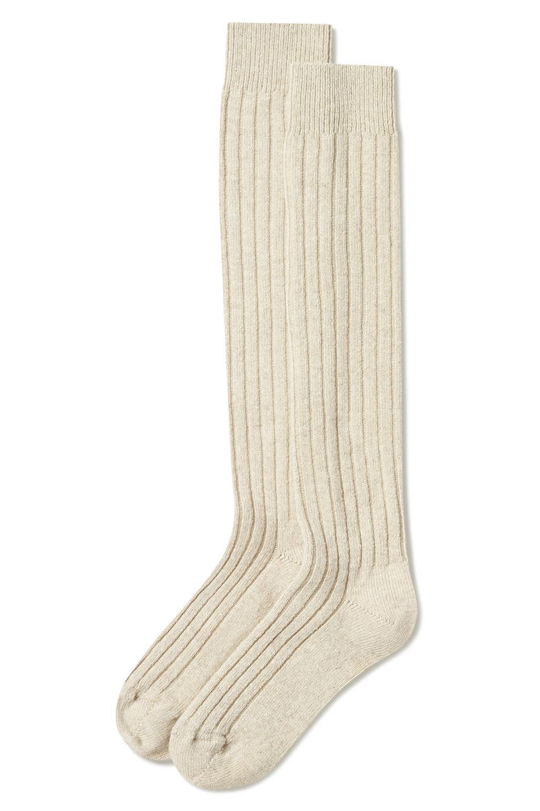 Bodil Chunky Knee High Socks, Alternate, color, OAT
