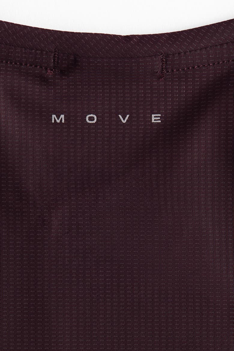 Running Vest Top With Coolmove, Alternate, color, Dark plum/sun