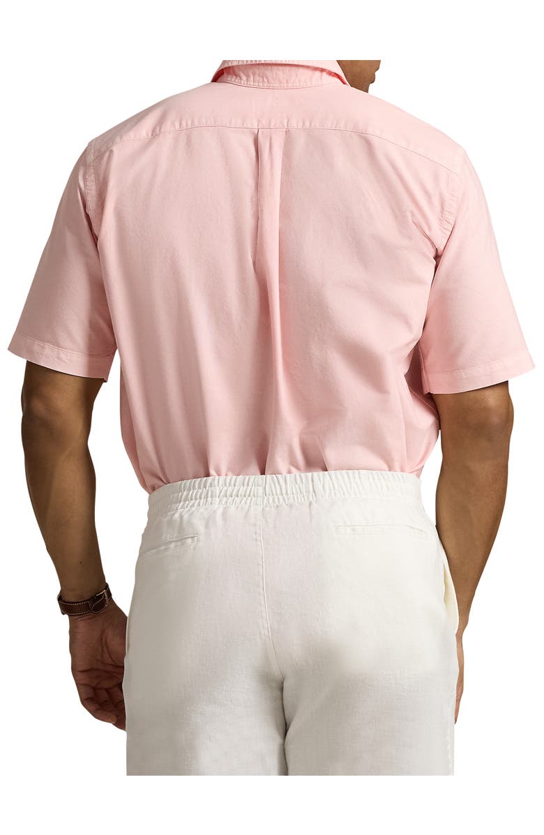 Polo Ralph Lauren Big & Tall Mineral-Dyed Oxford Sport Shirt, Alternate, color, Rose