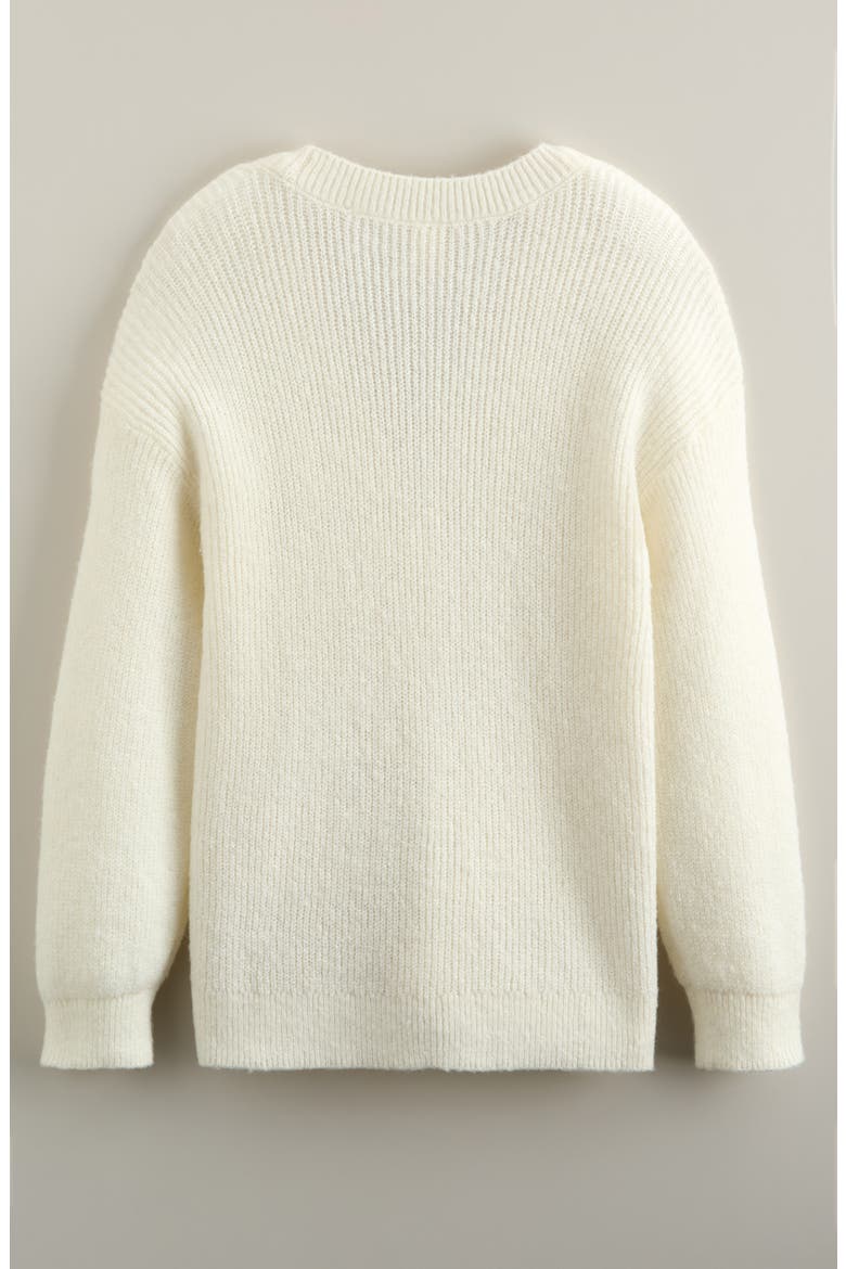 Kids' Oversize Cardigan, Alternate, color, IVORY EGRET