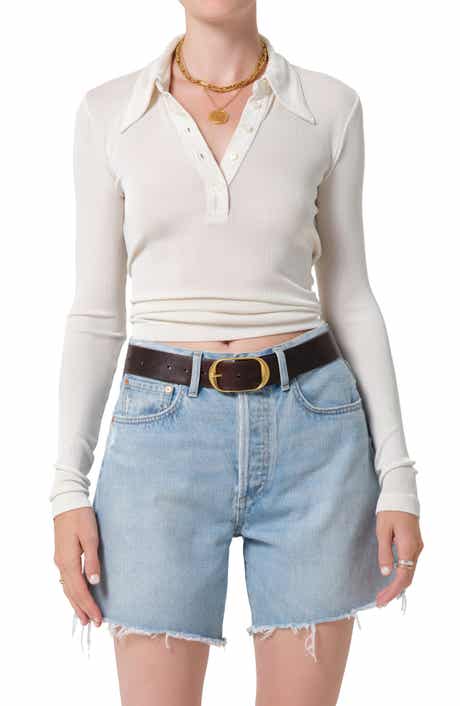 Shaea Long Sleeve Rib Polo