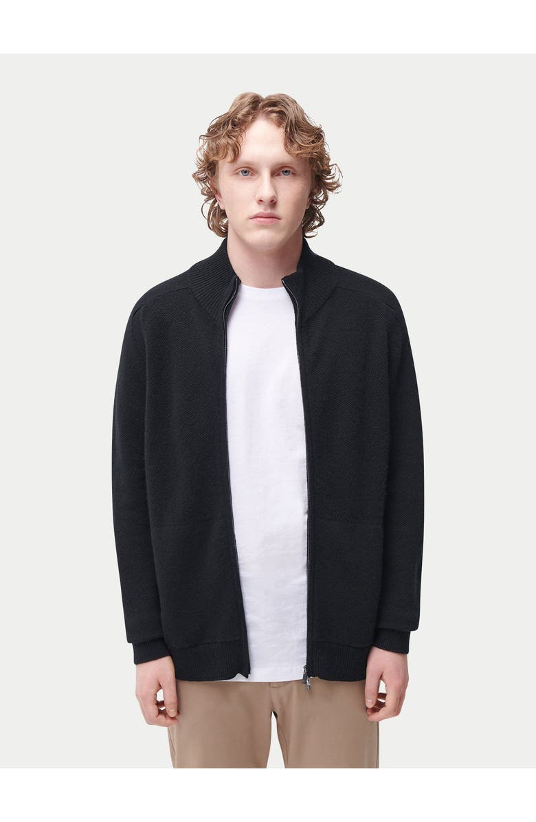 GOBI Mongolian Cashmere High Neck Full-Zip Cashmere Cardigan, Alternate, color, 